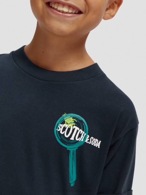 παιδιά T-shirt με skate fit έργο τέχνης Νύχτα 0J8D788 είδη ένδυσης Scotch & Soda - Image 4