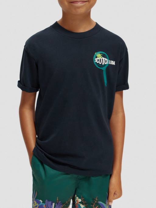 παιδιά T-shirt με skate fit έργο τέχνης Νύχτα 0J8D788 είδη ένδυσης Scotch & Soda - Image 1